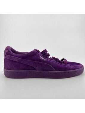 Puma Suede Classic Girls Size 7Y Purple Athletic Lifestyle Shoes Sneakers